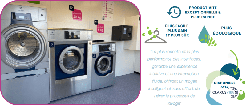 Machines à laver et sèche-linge professionnel 
Productivité, écologique, simple d'utilisation 